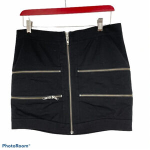 Body by Victoria VS black zip around sexy mini skirt 8